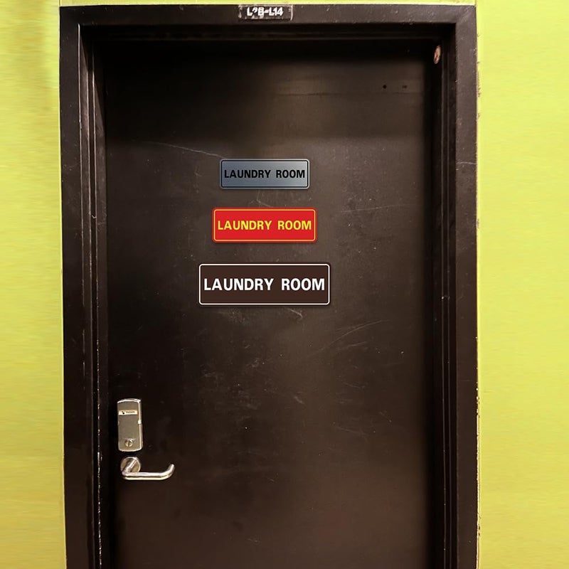 All Quality Standard Laundry Room Wall or Door Sign - Durable Signage | Ideal for Managed Properties, Hospitality Industry & Shared Laundry Facilities - Black - Medium (1 Pack) - Image 3